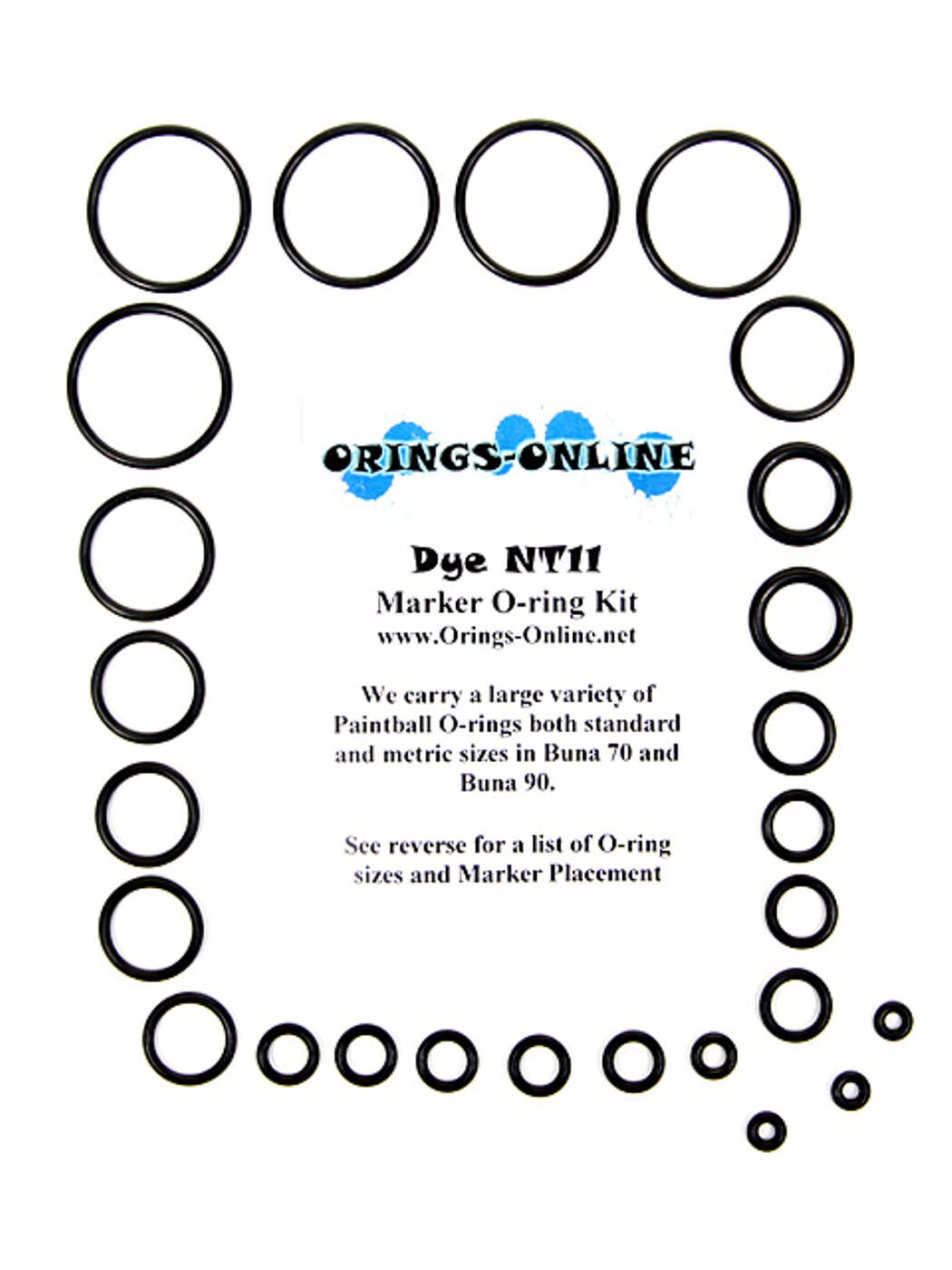 DYE NT11 Marker O-ring Kit
